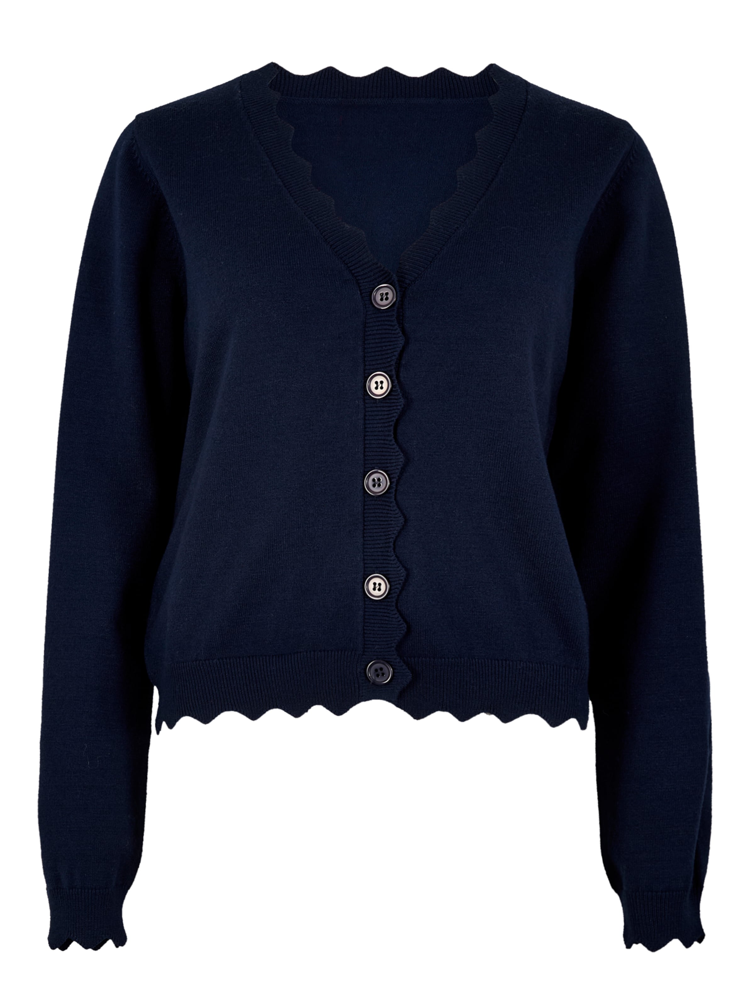 Cardigan bavarois ' ' Apricot en bleu : devant