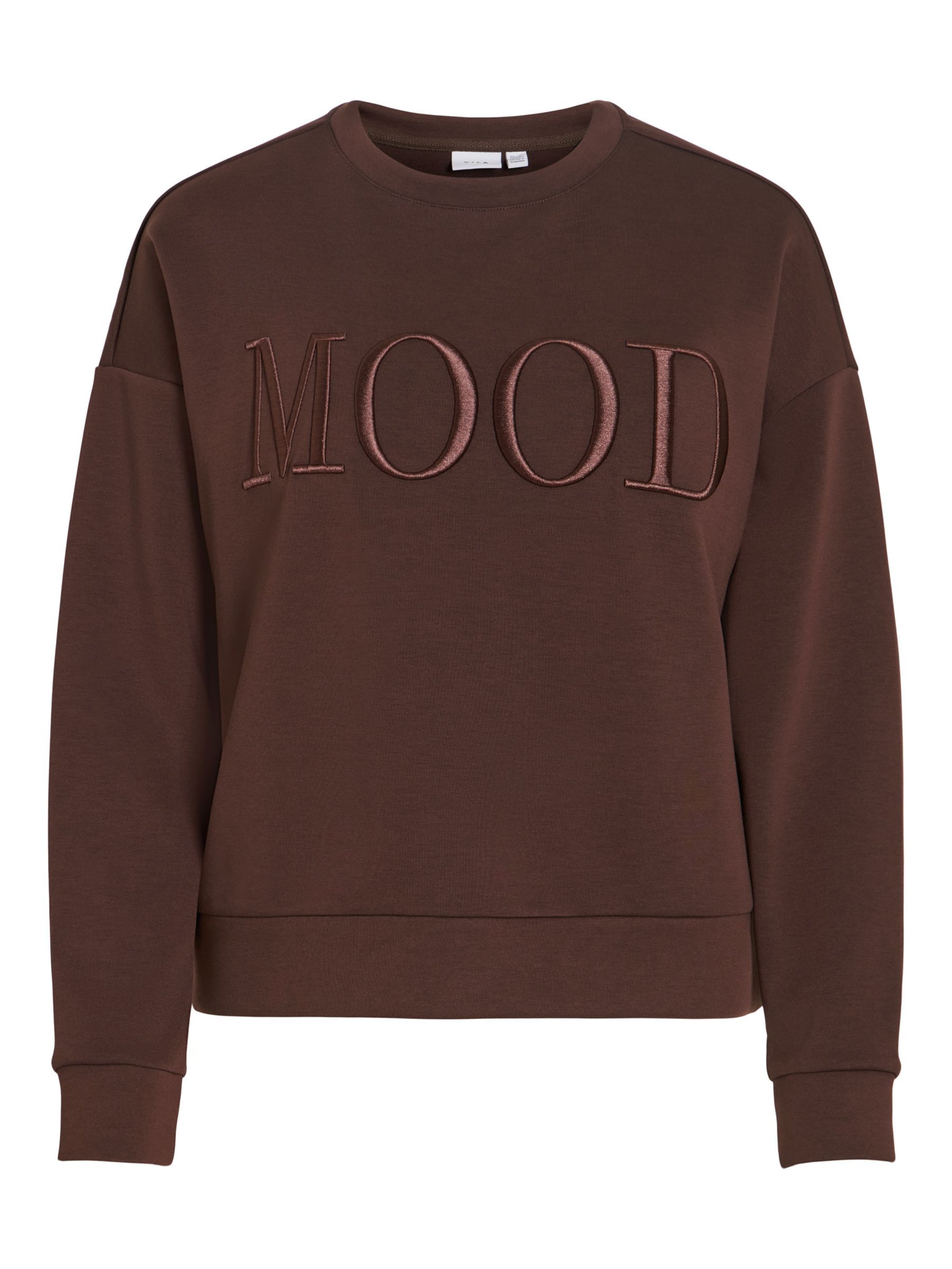 VILA - Sudadera 'VIReflect Mood' en marrón: frente