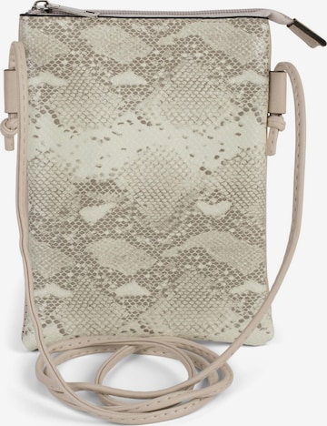 styleBREAKER Umhängetasche 'Mini Umhängetasche Schlangenleder Optik' in Beige: Vorderseite