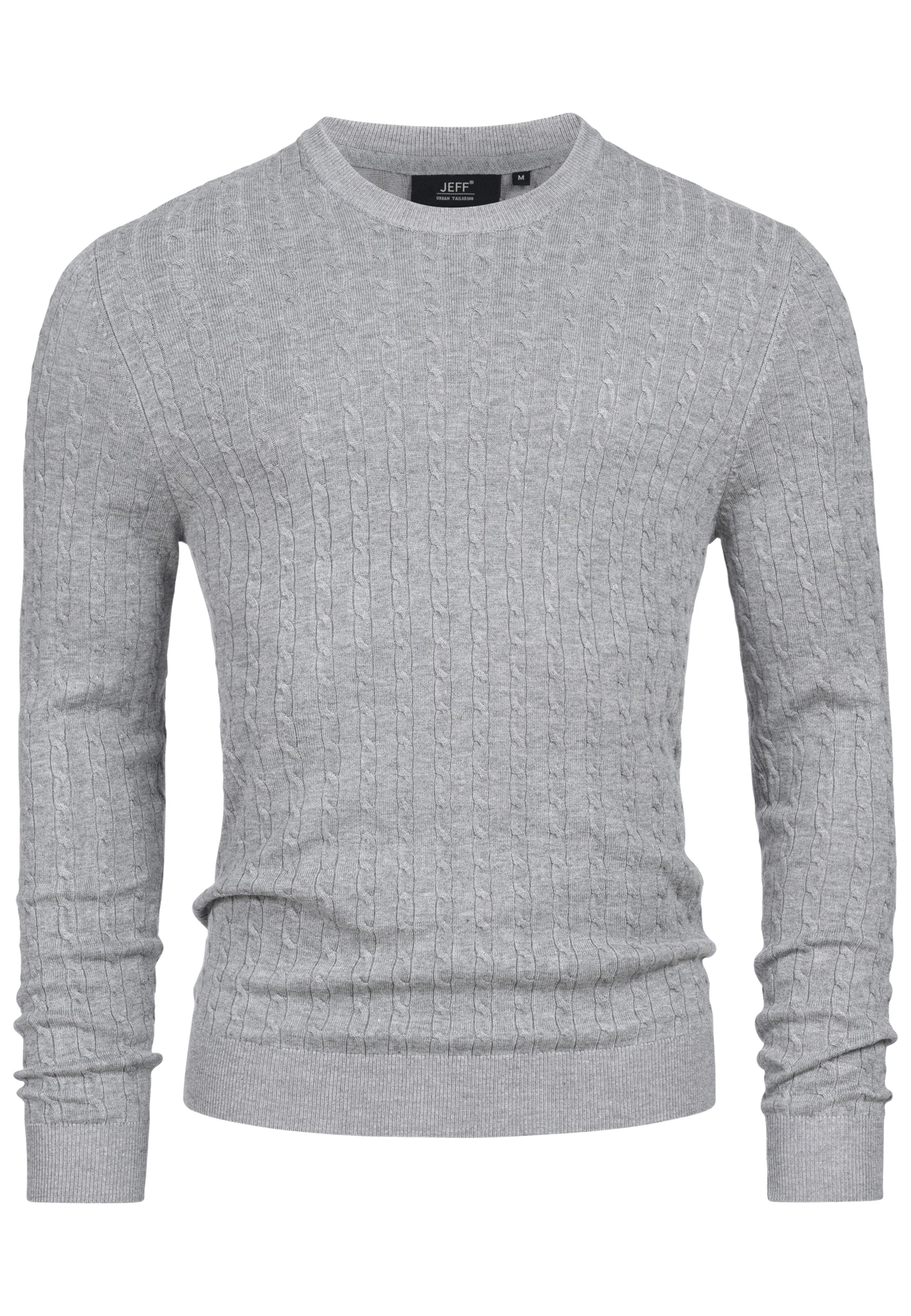 JEFF Pullover ' Camden' in Grau: Vorderseite