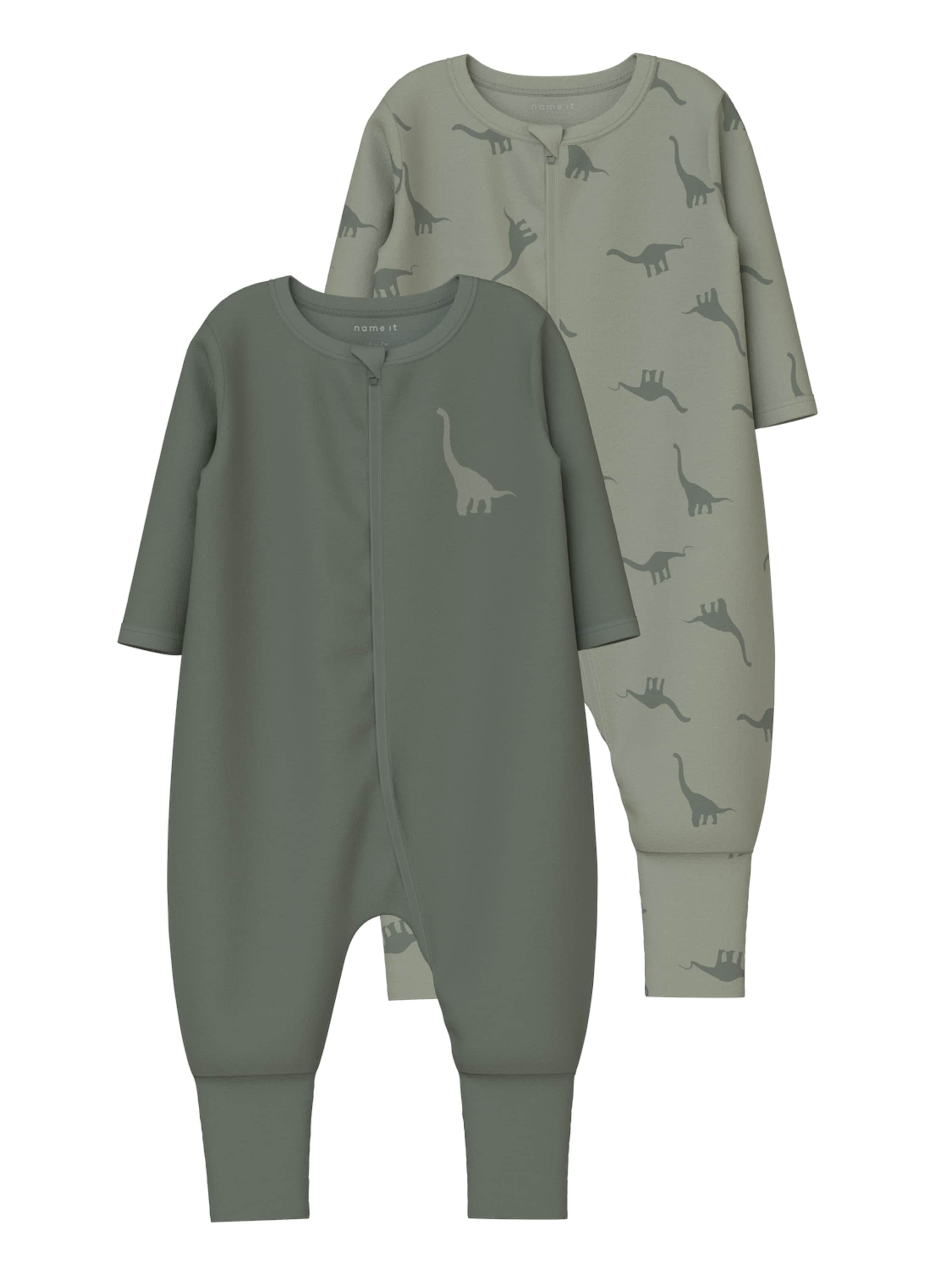 NAME IT Pajamas in Green: front