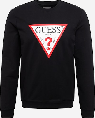 GUESS Bluzka sportowa w kolorze czerwony / czarny / białym, Podgląd produktu