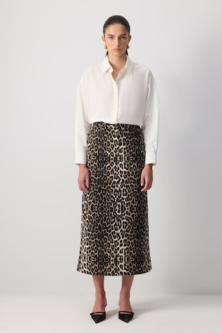Touche Prive Skirt in Grey: front