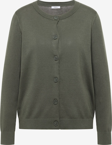 CECIL Strickjacke in Grün: Vorderseite