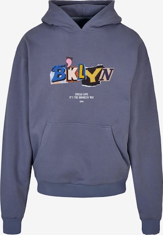 MT Upscale Sweatshirt 'BRKLYN' i blå: framsida