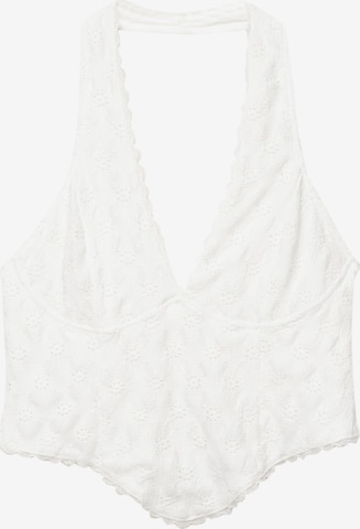 Pull&BearTop - bijela boja: prednji dio