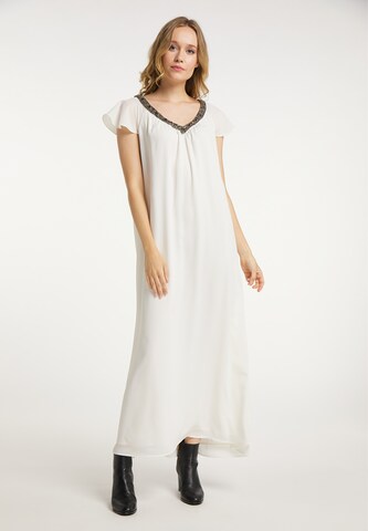 DreiMaster Vintage Summer Dress in White: front