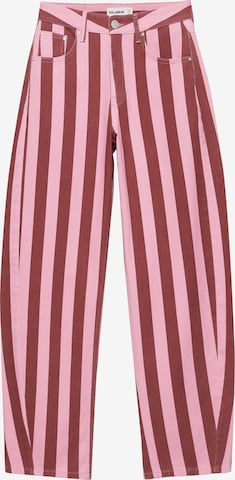 Pull&Bear Džíny – pink: přední strana