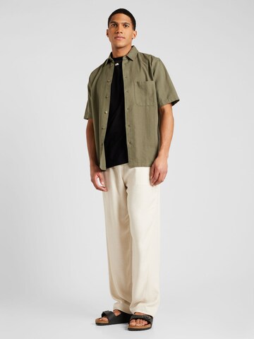 Samsøe Samsøe Comfort fit Button Up Shirt 'Sataro' in Green