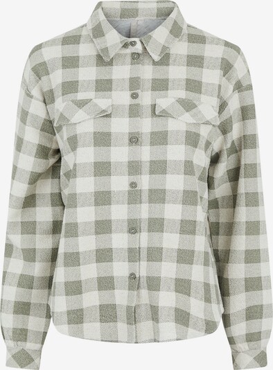 PIECES Jacke 'PCGISSELLE' in oliv / weiß, Produktansicht