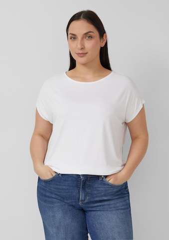 s.Oliver Shirt in Wit: voorkant