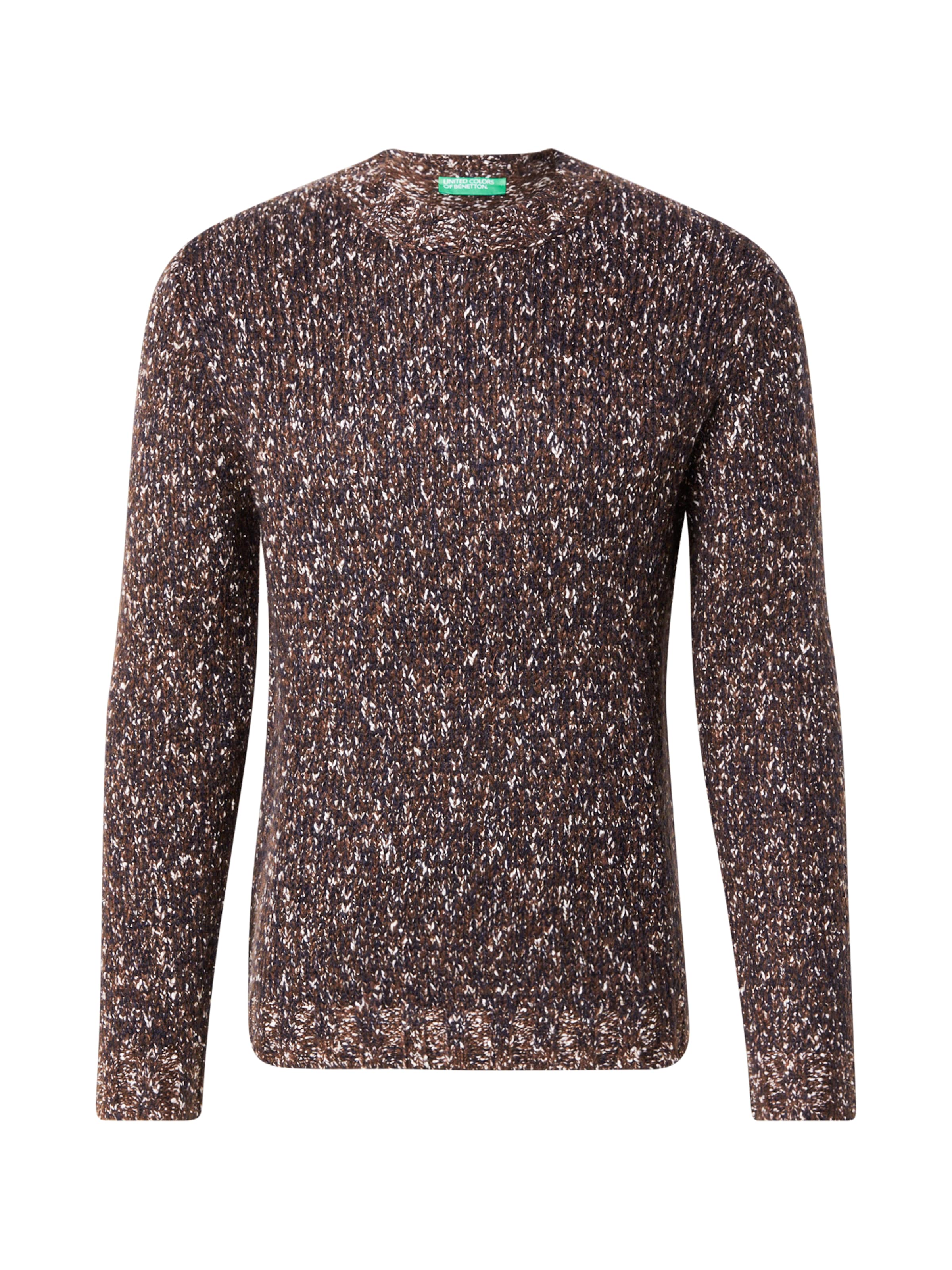 UNITED COLORS OF BENETTON Πουλόβερ σε καφέ: μπροστά