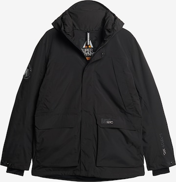 Superdry Winterparka in Zwart: voorkant