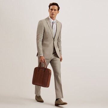 Porte-documents 'House Check' Ted Baker en marron