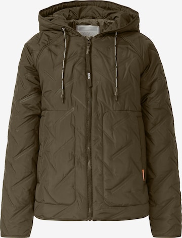 Veste mi-saison QS en marron : devant