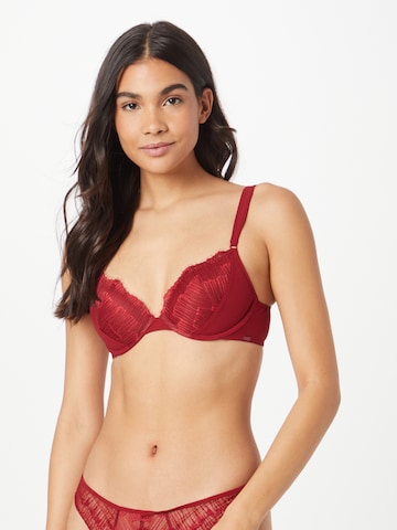 Calvin Klein Underwear - Soutien de tecido Soutien em vermelho: frente