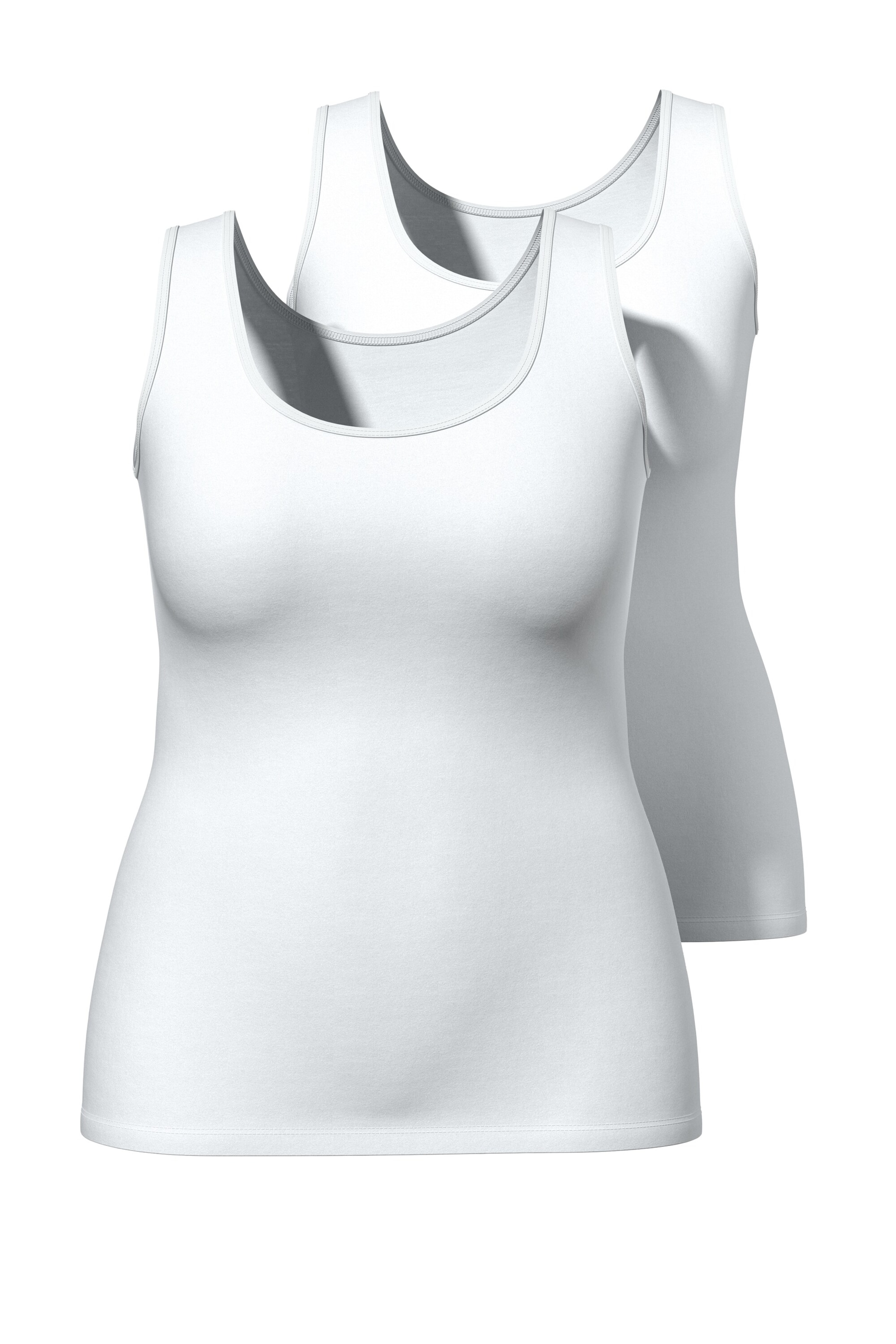 Ulla Popken Undershirt in White: front
