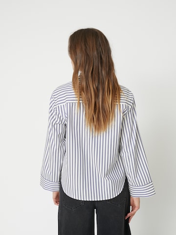 Chemisier 'Samson' co'couture en bleu