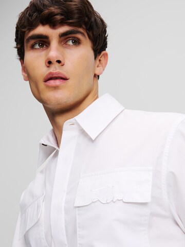 Karl Lagerfeld Regular fit Button Up Shirt in White