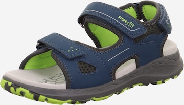 SUPERFIT Sandals & Slippers in Blue: front