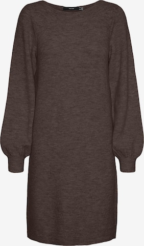 Robes en maille 'LEFILE' VERO MODA en marron : devant