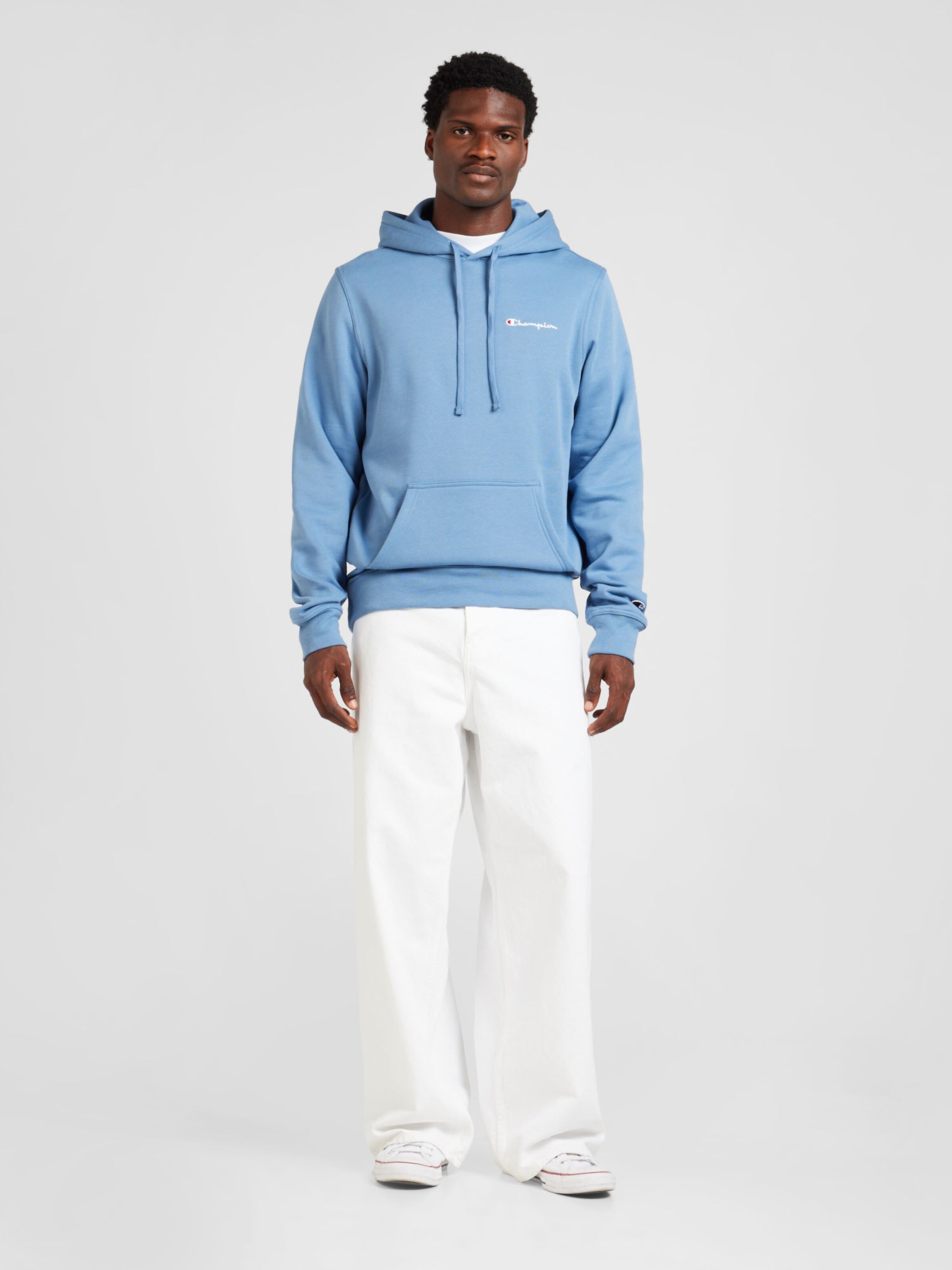 Sweat shirt Champion Authentic Athletic Apparel en Bleu Clair ABOUT YOU