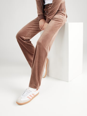 Juicy Couture Regular Trousers 'Del Ray' in Brown
