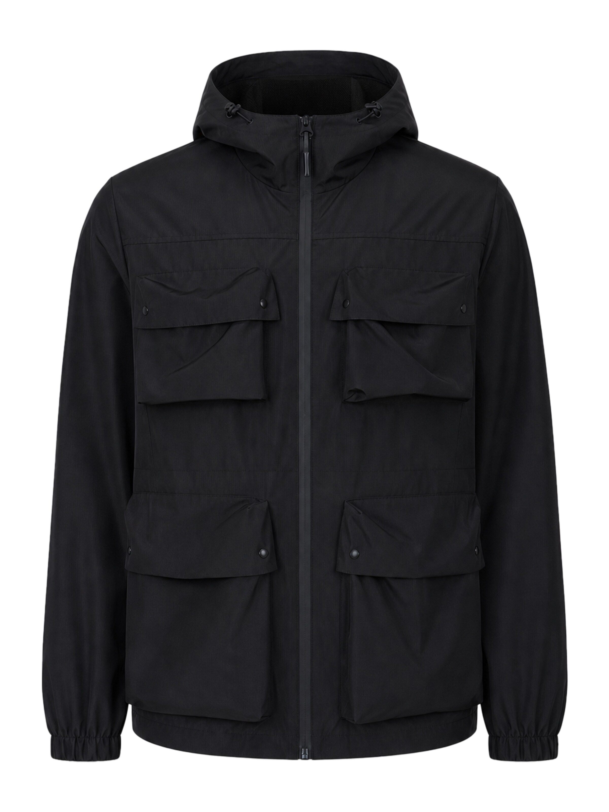 Veste mi-saison BRAVE SOUL en noir : devant