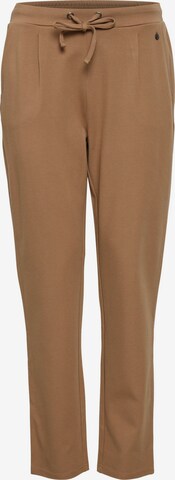 Fransa Tapered Pants in Brown: front