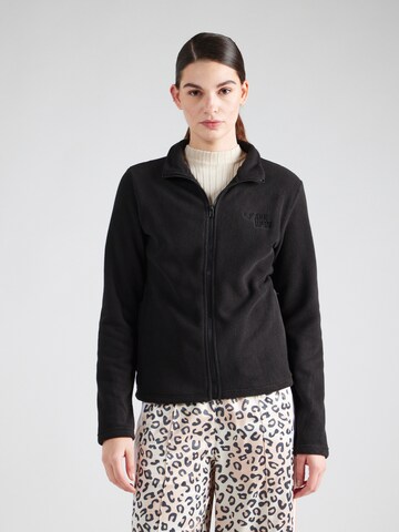 Lake View Fleece Jacket 'Aurelia' in Black: front