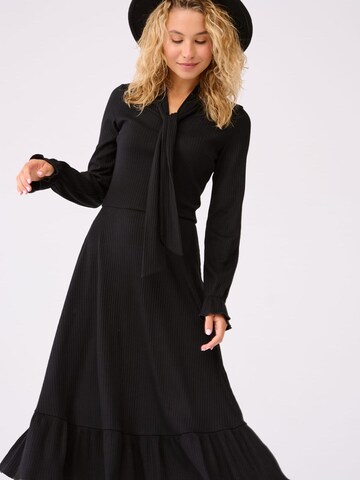 Blue Shadow Dress in Black