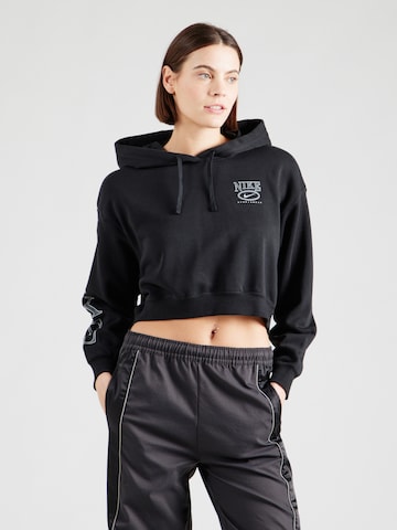 Nike Sportswear Sweatshirt 'CLUB FLC' in Black: front