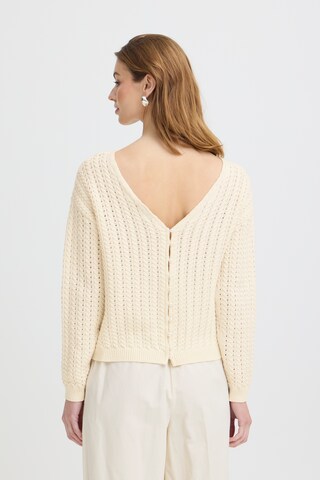 ICHI Pullover 'HBESIANE LS2' in Beige