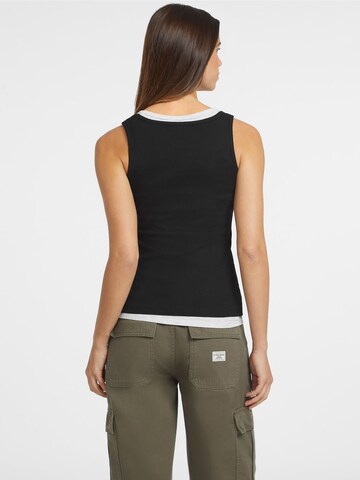 GUESS JEANS Top in Schwarz