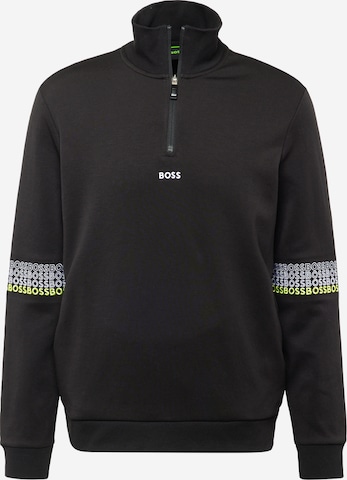 BOSS GreenSweater majica - crna boja: prednji dio