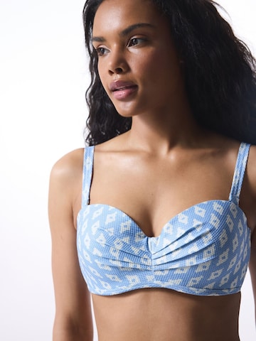 Penti Balconette Bikinitop 'Bikinioberteile' in Blauw: voorkant