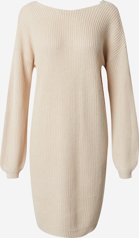 smėlio ONLY Megzta suknelė 'Xenia': priekis