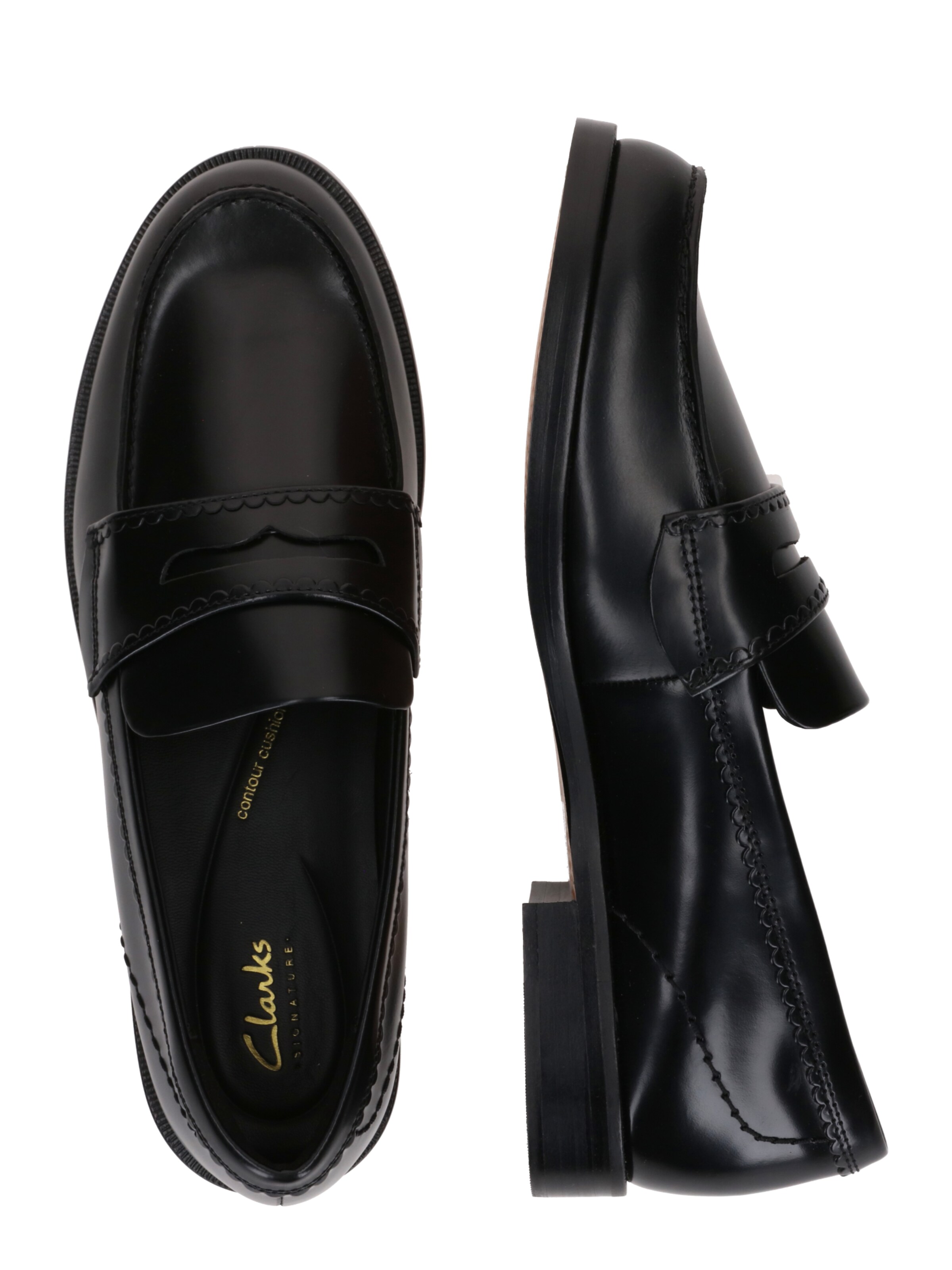 CLARKS Slipper 'Straven Edge' in Schwarz