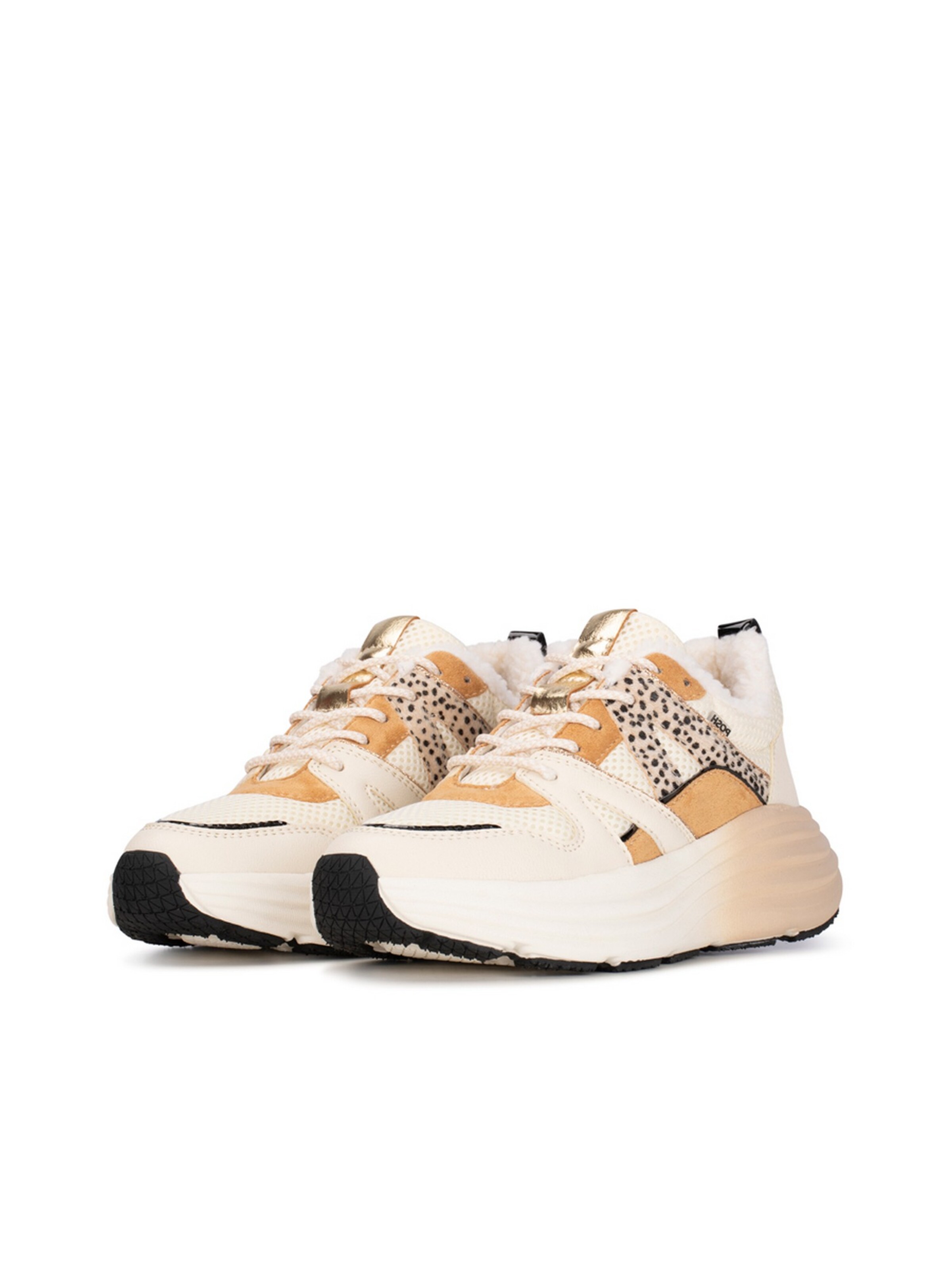 POSH by Poelman Sneakers laag 'Wavy' in Beige
