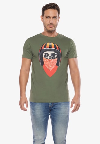 Le Temps Des Cerises T-Shirt in Grün: Vorderseite