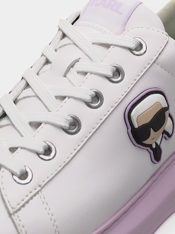 Sneaker low de la Karl Lagerfeld pe alb