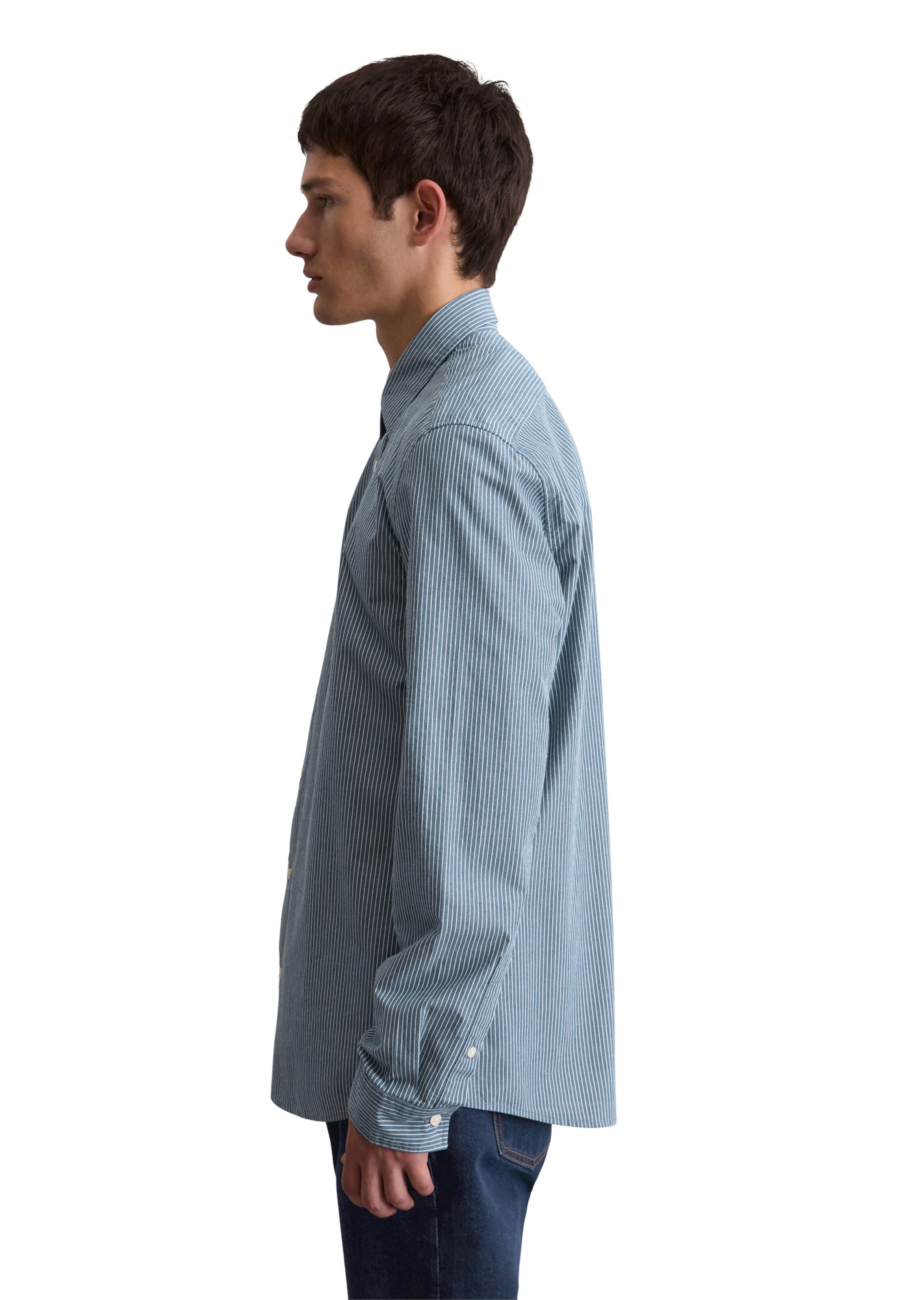 Marc O'Polo Regular fit Button Up Shirt in Blue