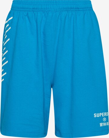 Superdry Regular Broek 'Code Core ' in Blauw: voorkant