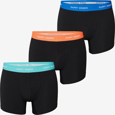 Happy Shorts Boxers ' Jersey ' en noir, Vue avec produit