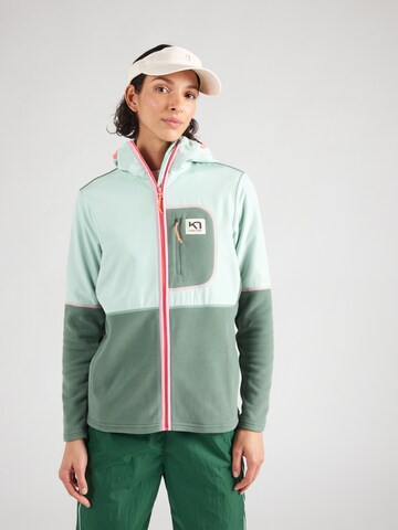 Kari Traa Athletic fleece jacket in Green: front