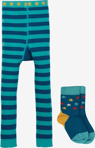 Frugi Set: Strumpfhosen & Socken 'Sennen' in Blau: predná strana