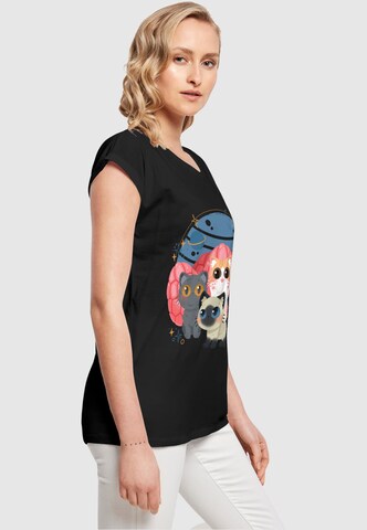 ABSOLUTE CULT Shirt 'The Marvels - Flerkittens Chibbi' in Black