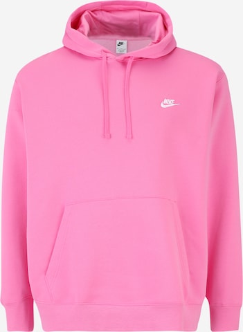 rožinė Nike Sportswear Standartinis modelis Megztinis be užsegimo 'Club Fleece': priekis