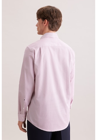 Coupe regular Chemise business 'Schwarze Rose' SEIDENSTICKER en rose