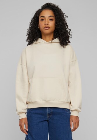 Sweat-shirt Urban Classics en beige : devant